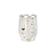 Copo Térmico Slim - Floral Branco Inox