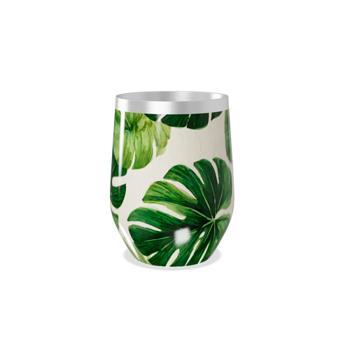 Copo Térmico Slim - Folhagem Verde Aço Inox