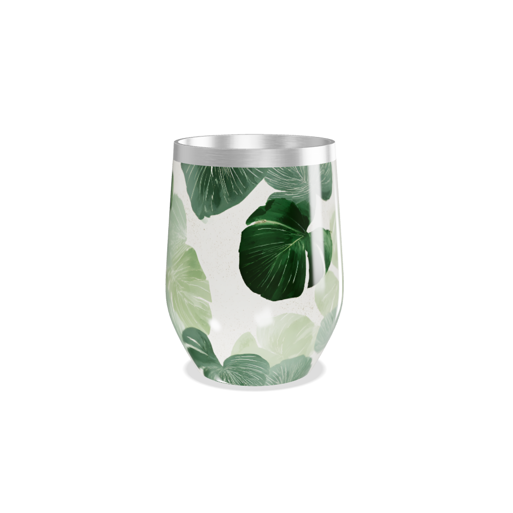 Copo Térmico Slim - Folhas Verdes