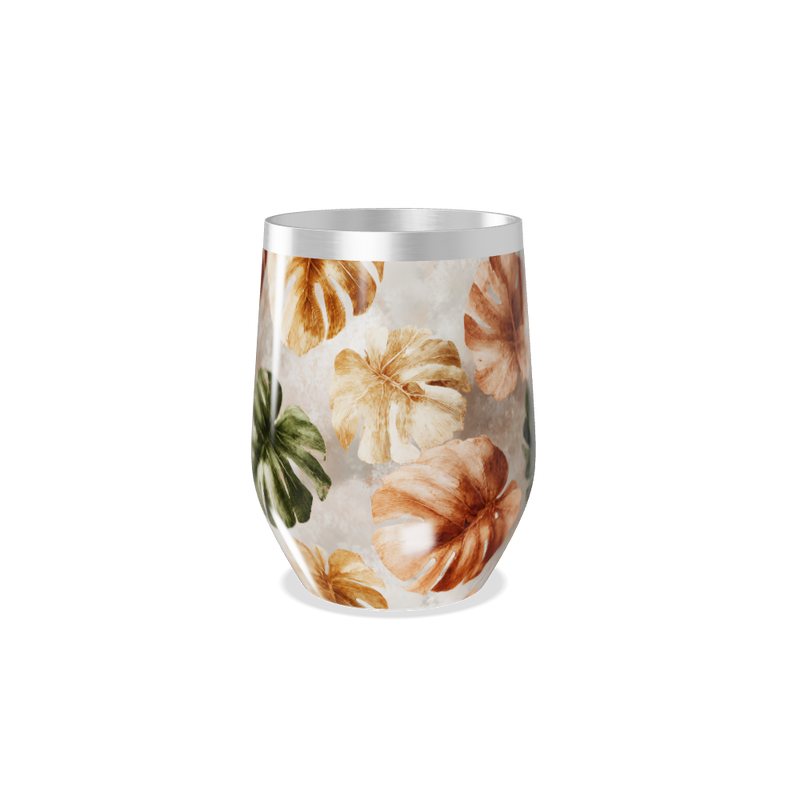 Copo Térmico Slim - Floral Outonal Inox