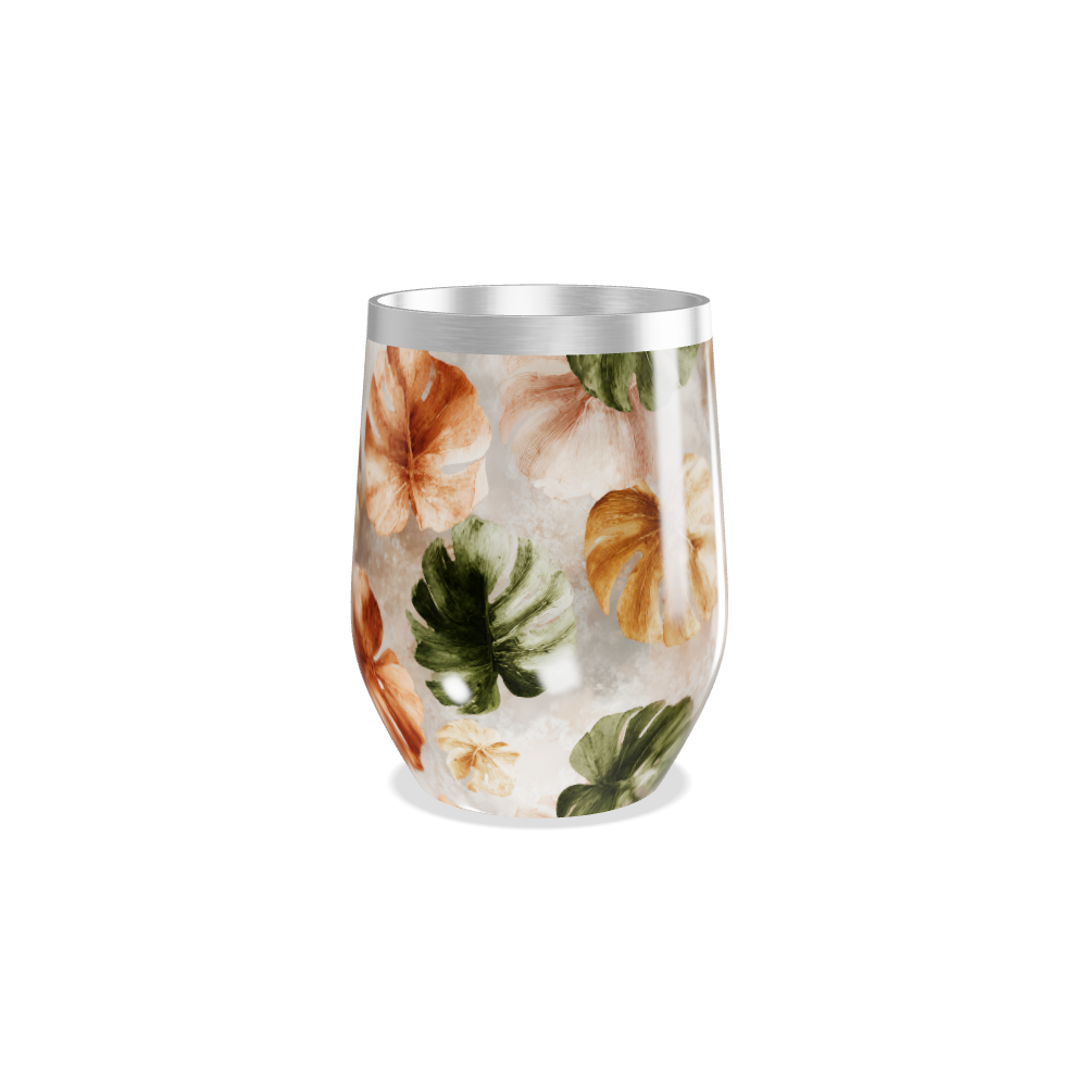 Copo Térmico Slim - Floral Outonal Inox