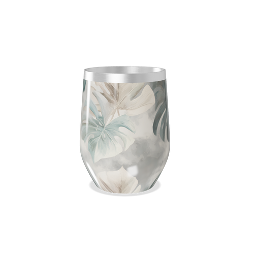 Copo Térmico Slim - Folhagem Transparente