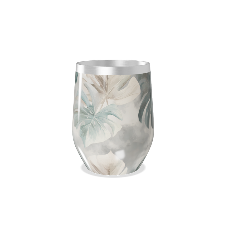 Copo Térmico Slim - Folhagem Transparente