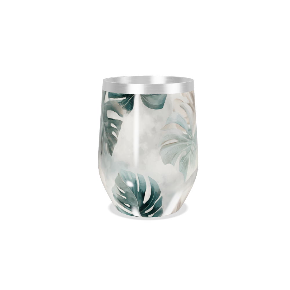 Copo Térmico Slim - Folhagem Transparente