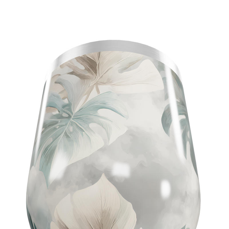 Copo Térmico Slim - Folhagem Transparente