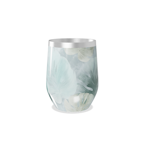 Copo Térmico Slim - Estampa Folhas Verdes