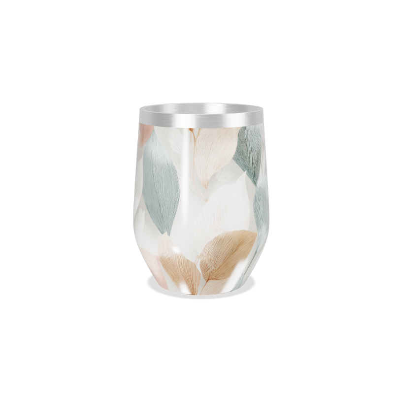 Copo Térmico Slim - Folhas Coloridas Inox