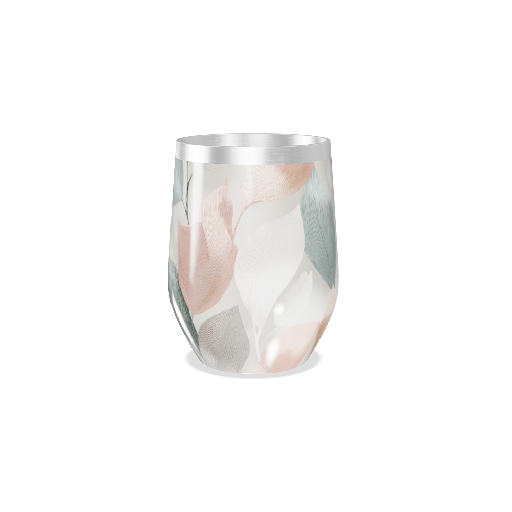 Copo Térmico Slim - Folhas Coloridas Inox