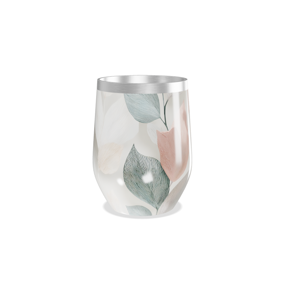 Copo Térmico Slim - Folhas Coloridas Inox