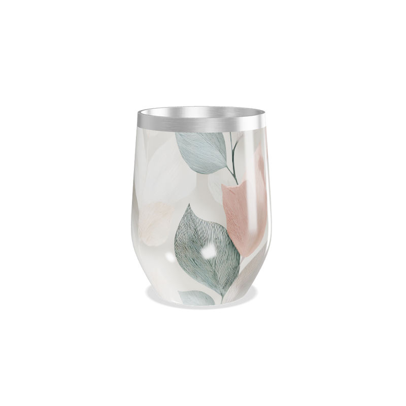 Copo Térmico Slim - Folhas Coloridas Inox