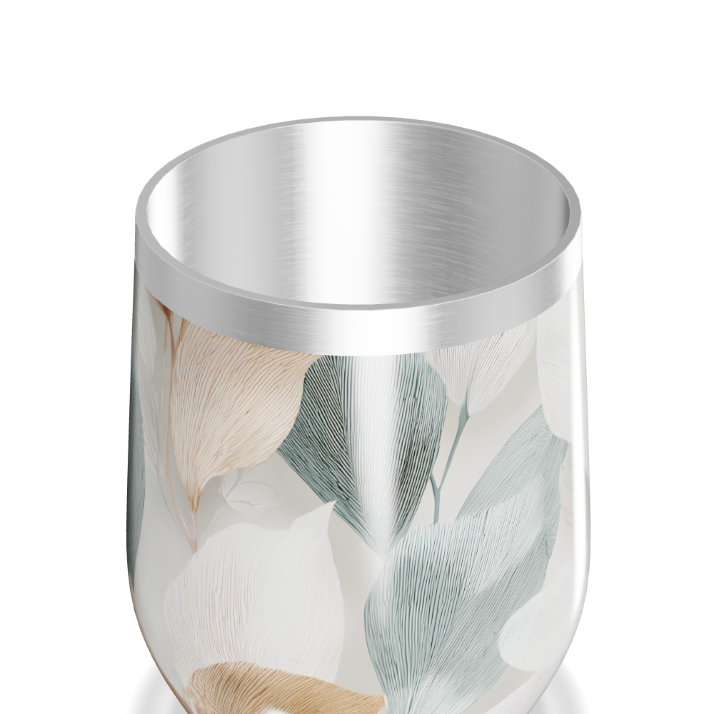 Copo Térmico Slim - Folhas Coloridas Inox