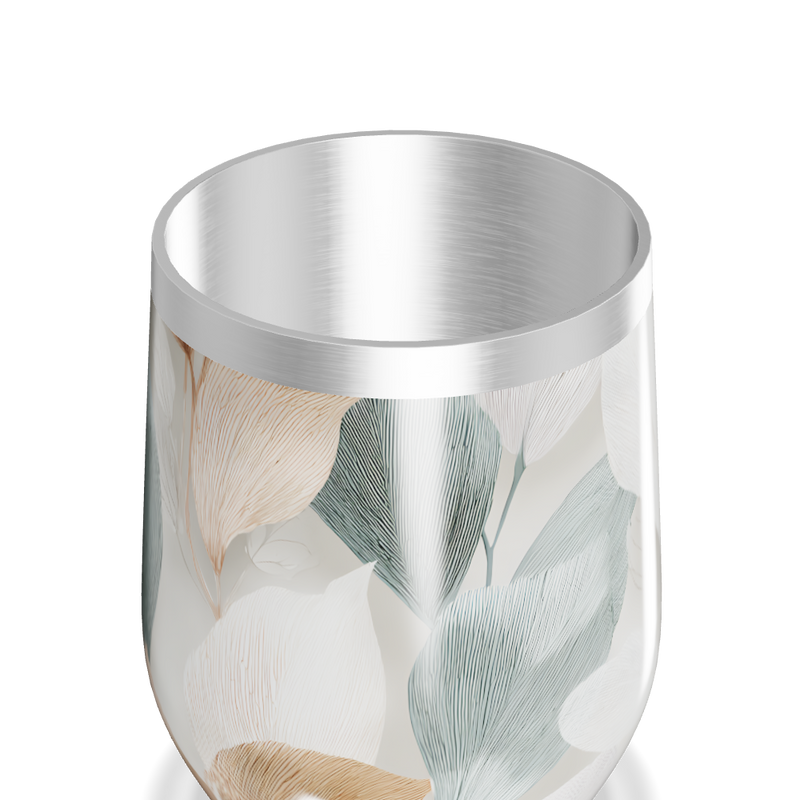 Copo Térmico Slim - Folhas Coloridas Inox