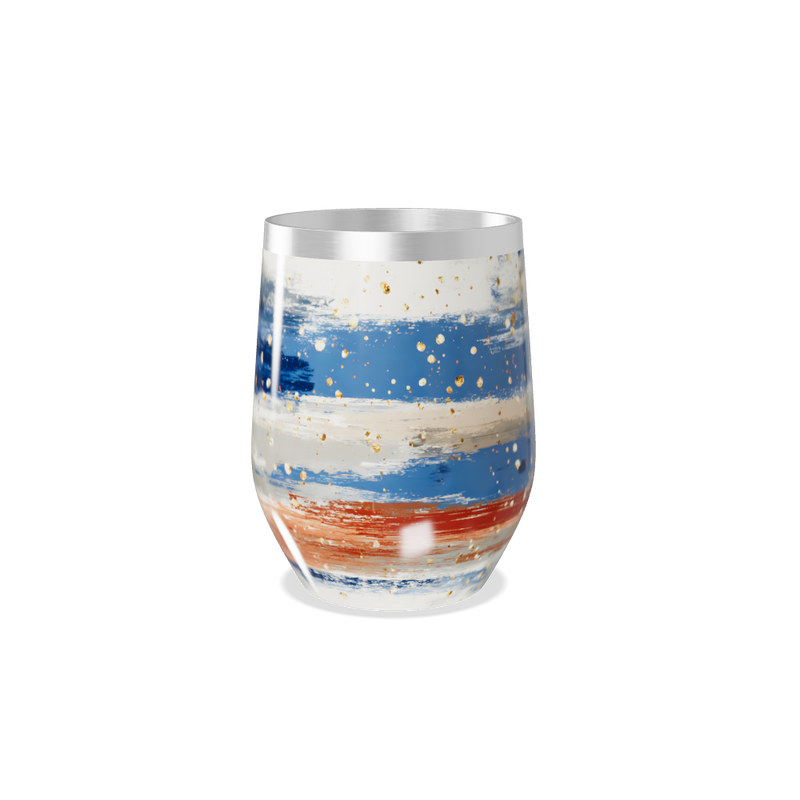 Copo Térmico Slim - Listras Coloridas Aço Inox