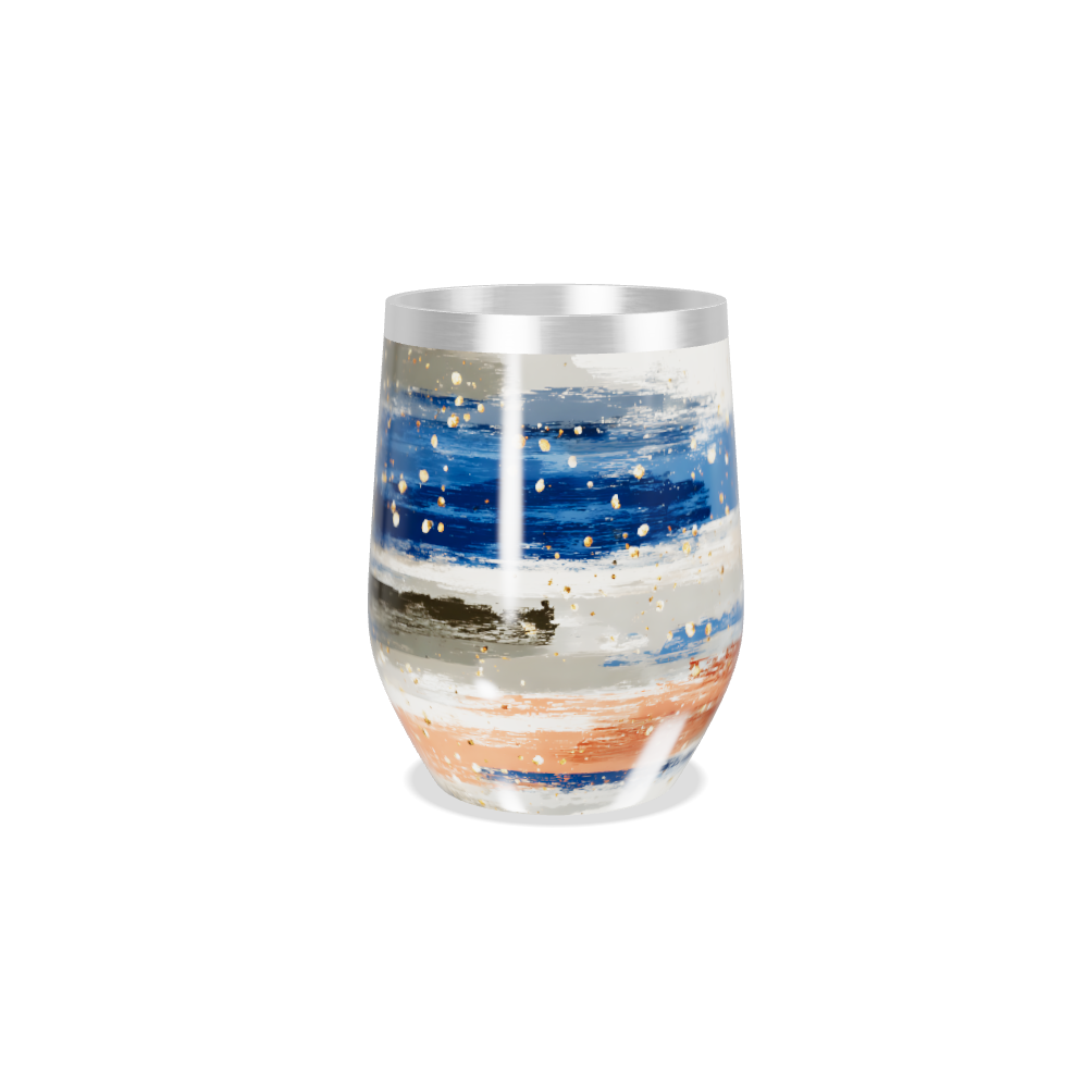 Copo Térmico Slim - Listras Coloridas Aço Inox