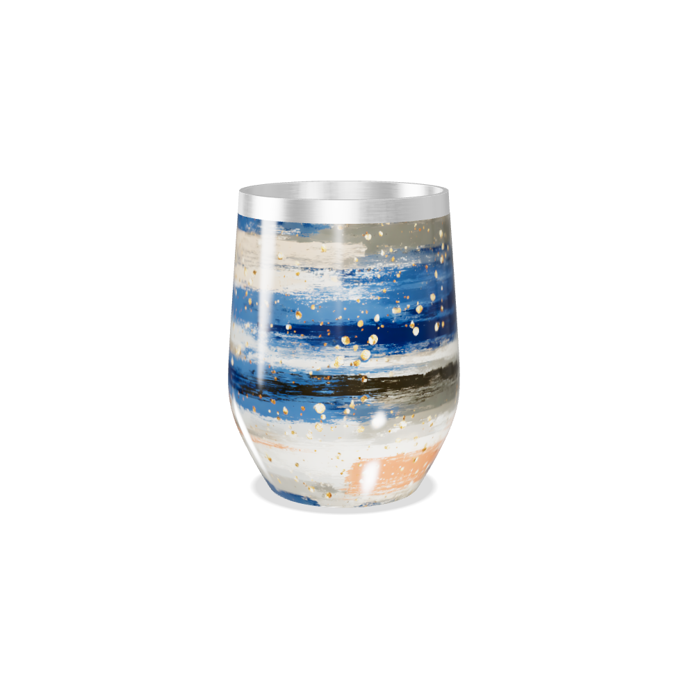 Copo Térmico Slim - Listras Coloridas Aço Inox