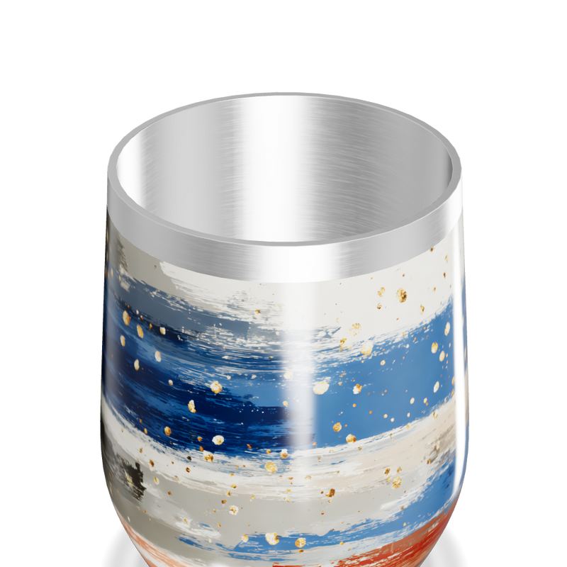 Copo Térmico Slim - Listras Coloridas Aço Inox