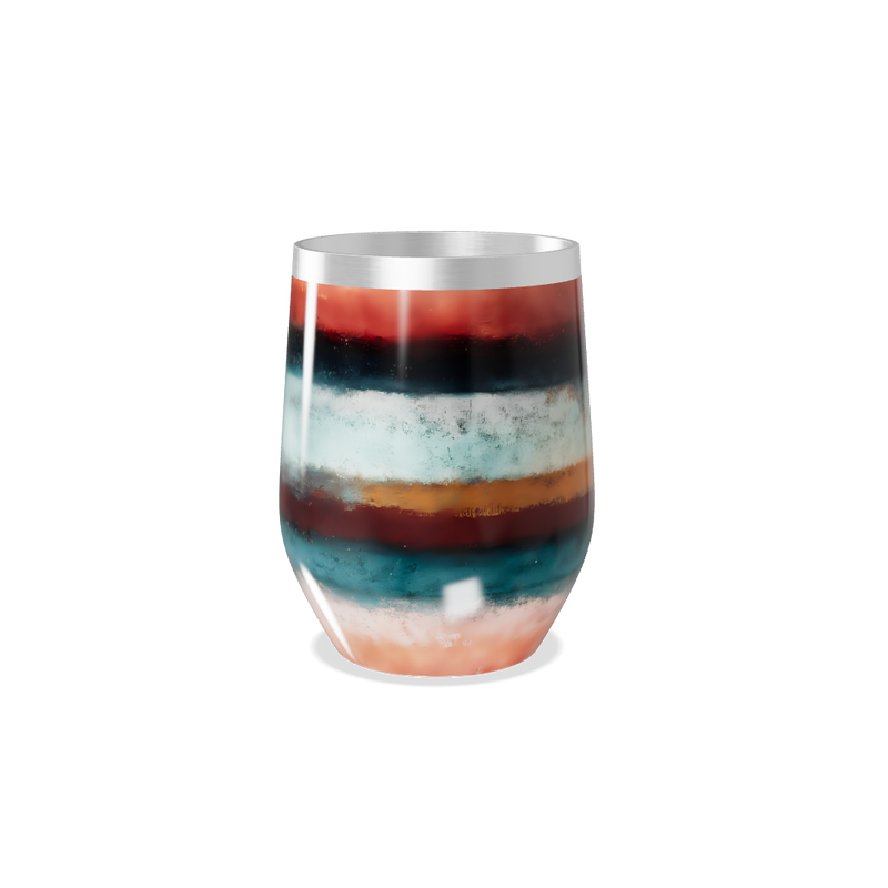 Copo Térmico Slim - Listrado Multicolorido