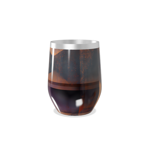 Copo Térmico Slim - Aço inox e vidro escuro