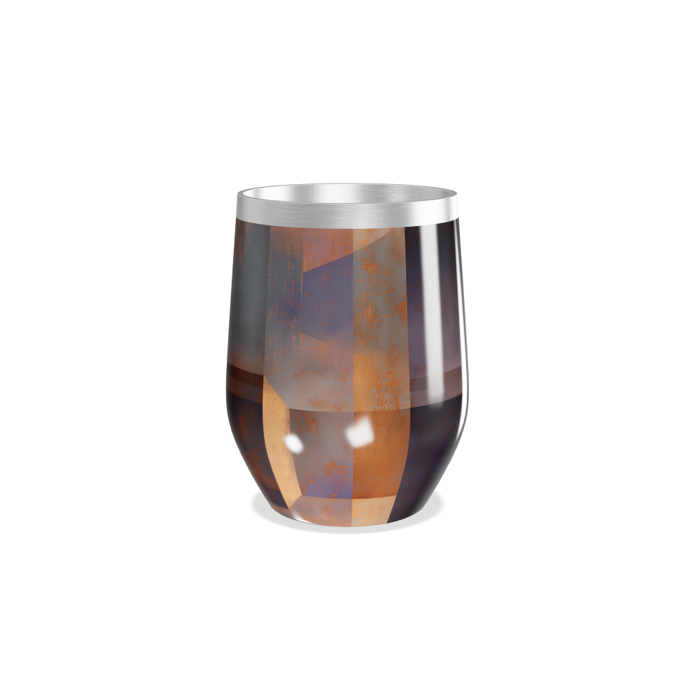 Copo Térmico Slim - Aço inox e vidro escuro