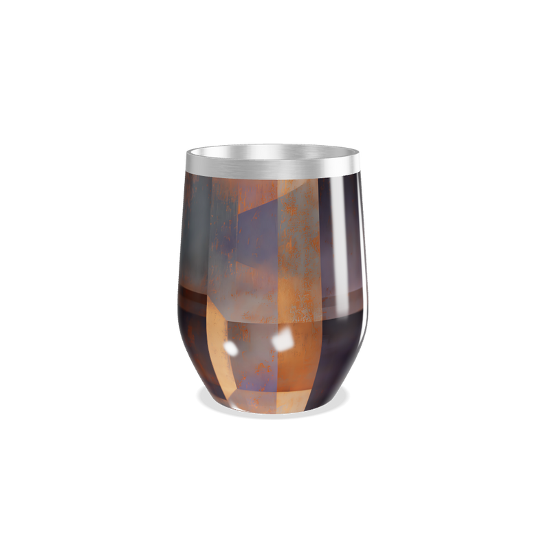 Copo Térmico Slim - Aço inox e vidro escuro