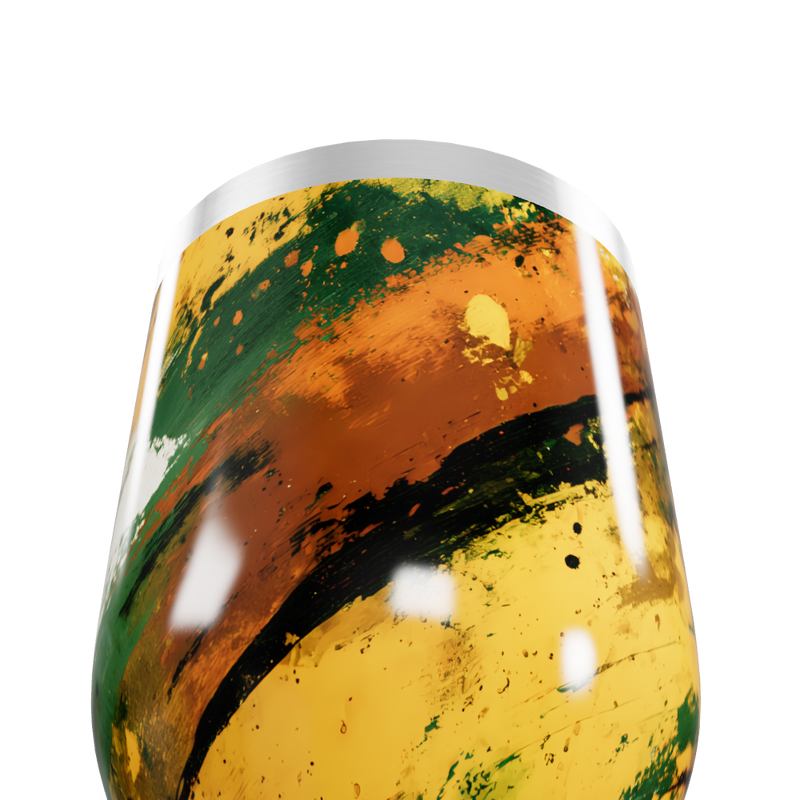 Copo Térmico Slim - Estampa Abstrata Colorida