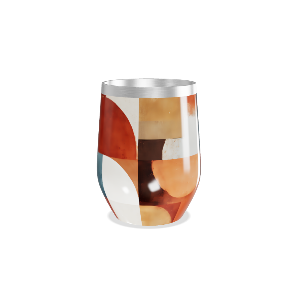 Copo Térmico Slim - Abstrato Multicor Inox