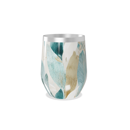 Copo Térmico Slim - Folhas Coloridas Inox