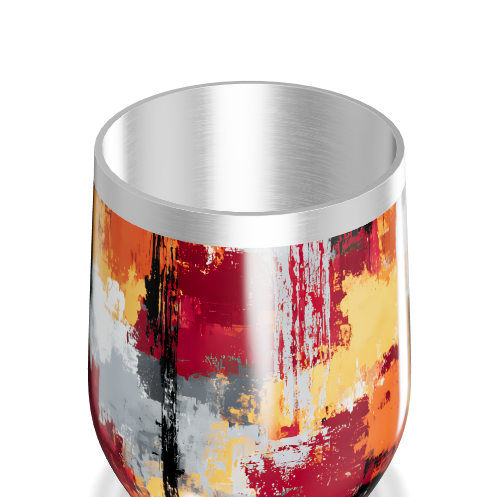 Copo Térmico Slim - Estampa Abstrata Colorida