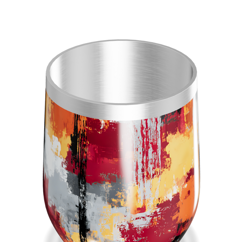 Copo Térmico Slim - Estampa Abstrata Colorida