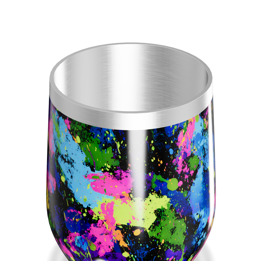 Copo Térmico Slim - Estampa Splash Colorido