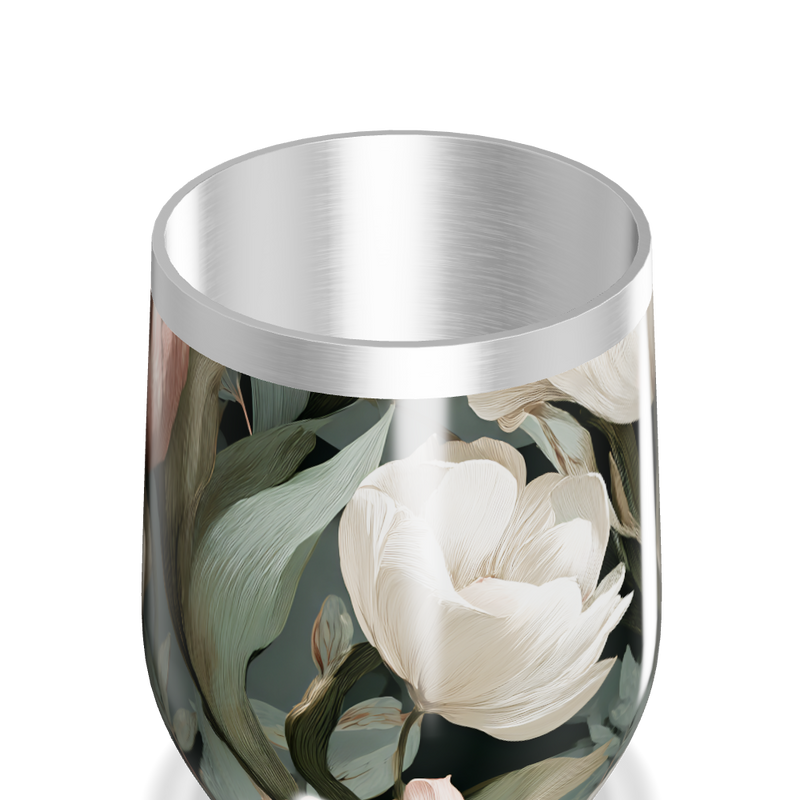 Copo Térmico Slim - Floral Aço Inox