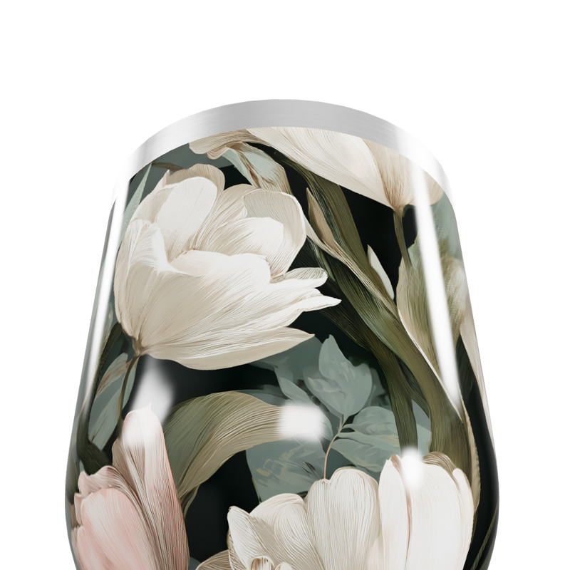 Copo Térmico Slim - Floral Aço Inox