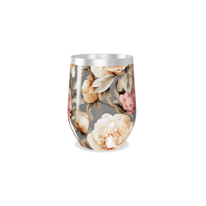 Copo Térmico Slim - Floral Aço Inox