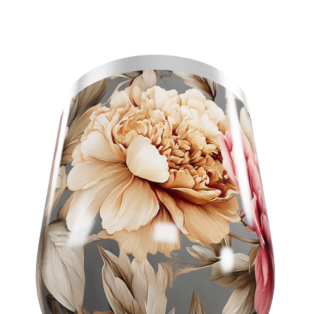 Copo Térmico Slim - Floral Aço Inox