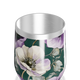 Copo Térmico Slim - Floral Verde e Roxo
