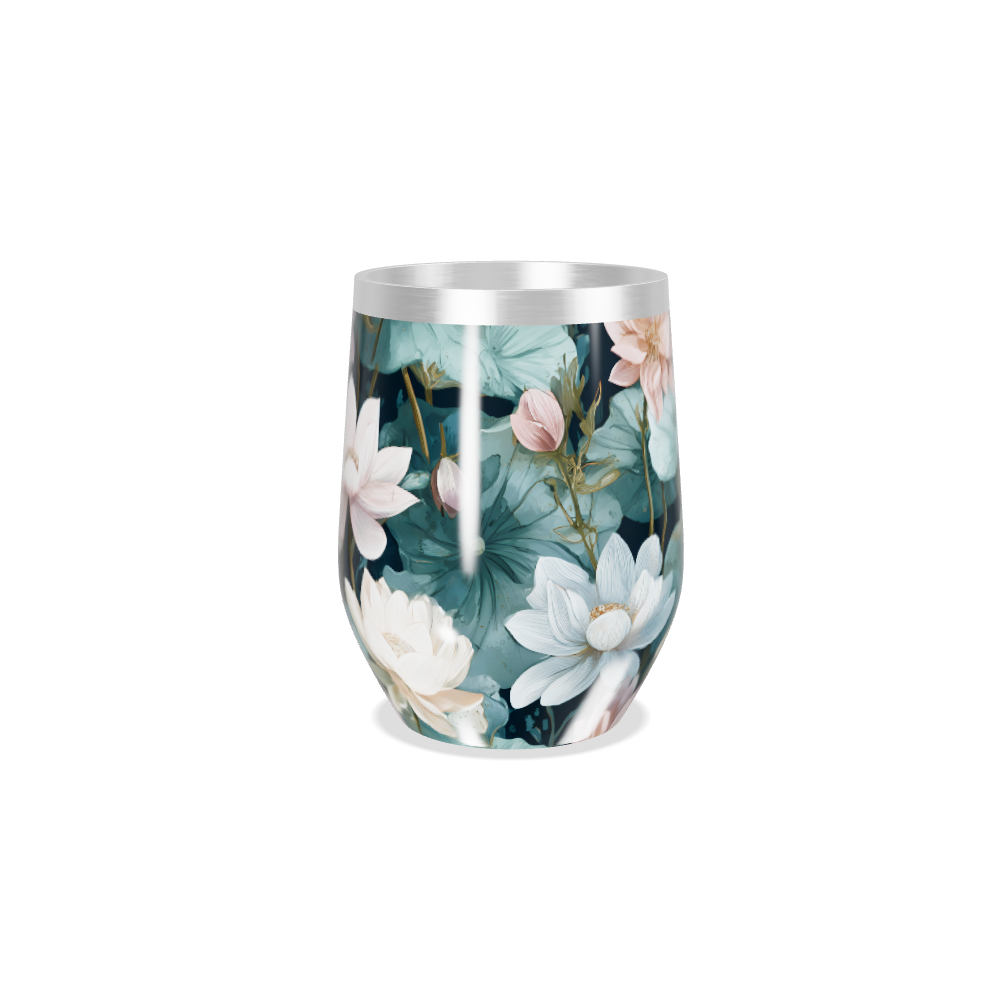 Copo Térmico Slim - Floral Aço Inox