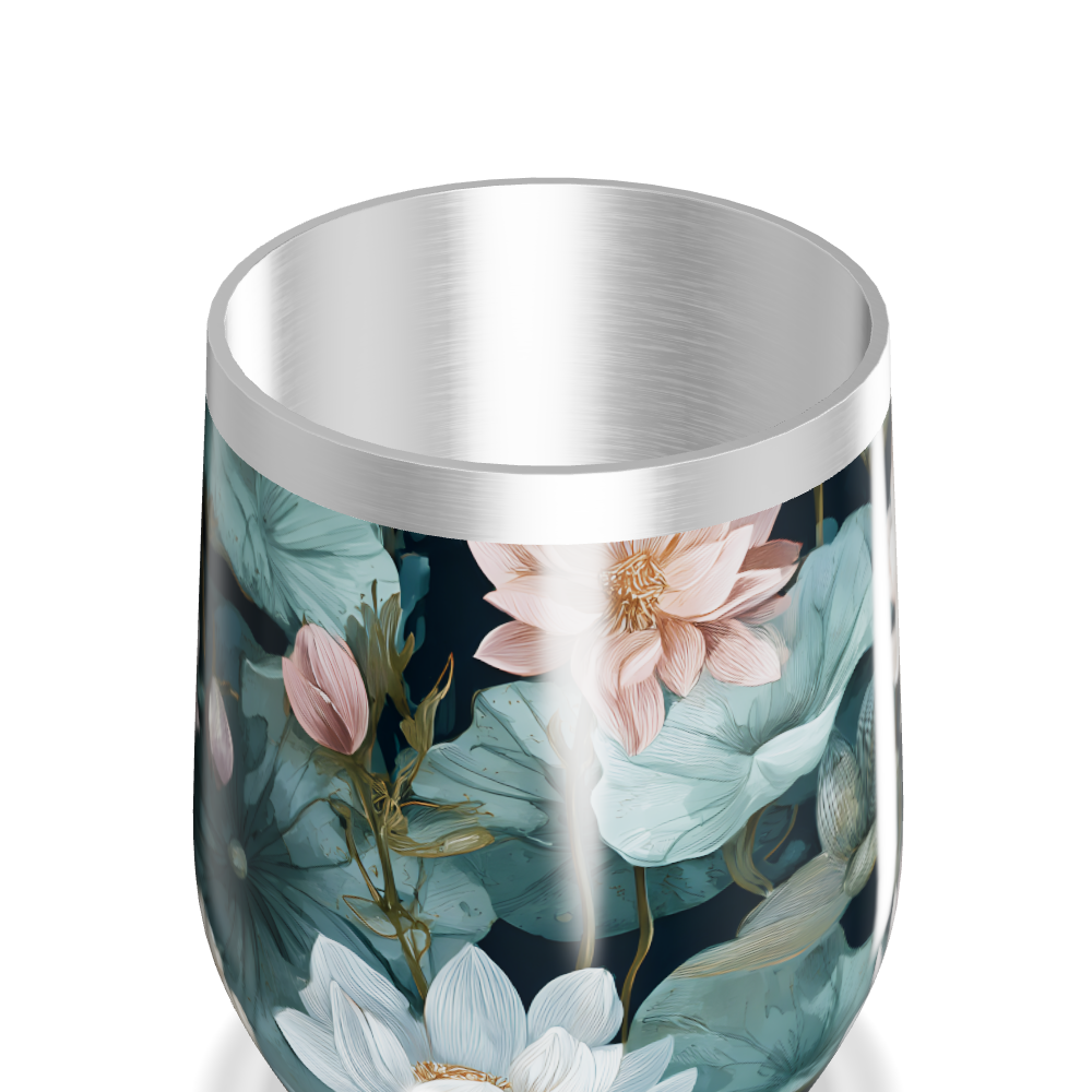 Copo Térmico Slim - Floral Aço Inox