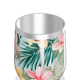 Copo Térmico Slim - Floral Tropical Aço Inox