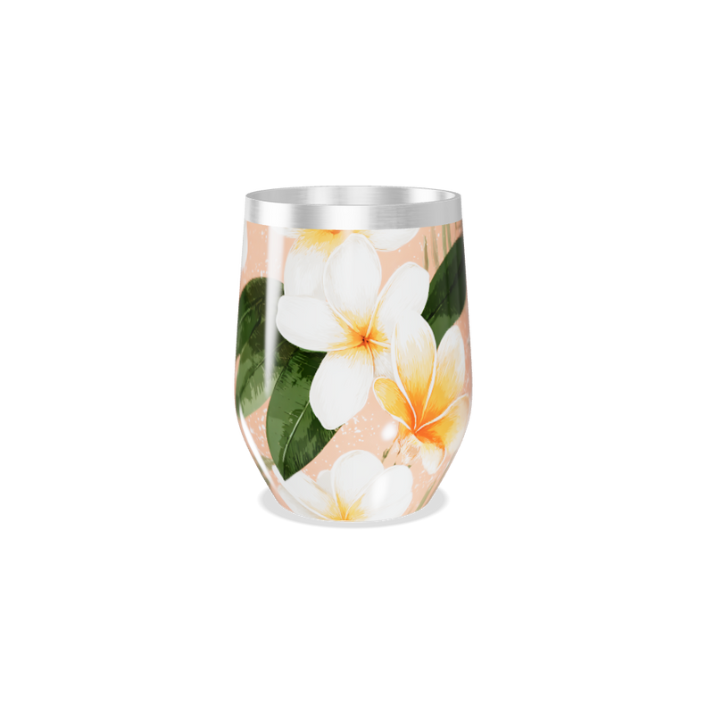 Copo Térmico Slim - Floral Tropical Rosa