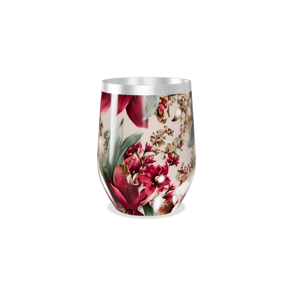 Copo Térmico Slim - Floral Aço Inox