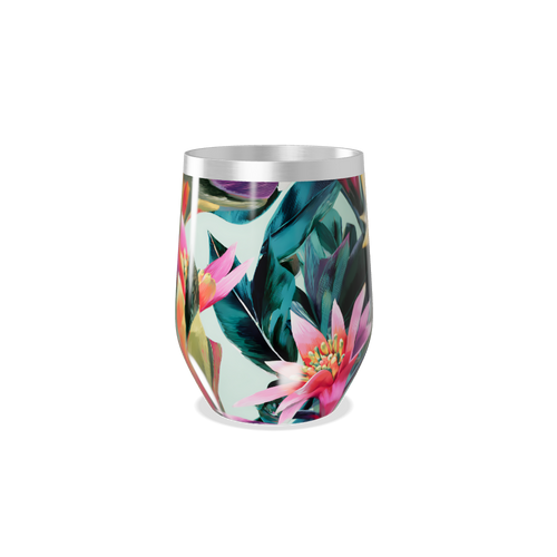 Copo Térmico Slim - Estampa Floral Aço Inox