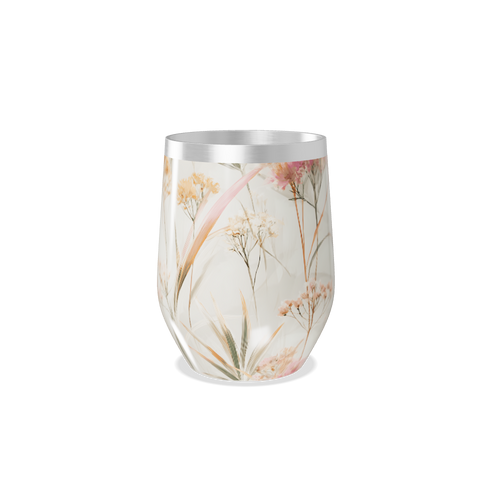 Copo Térmico Slim - Floral Aço Inox