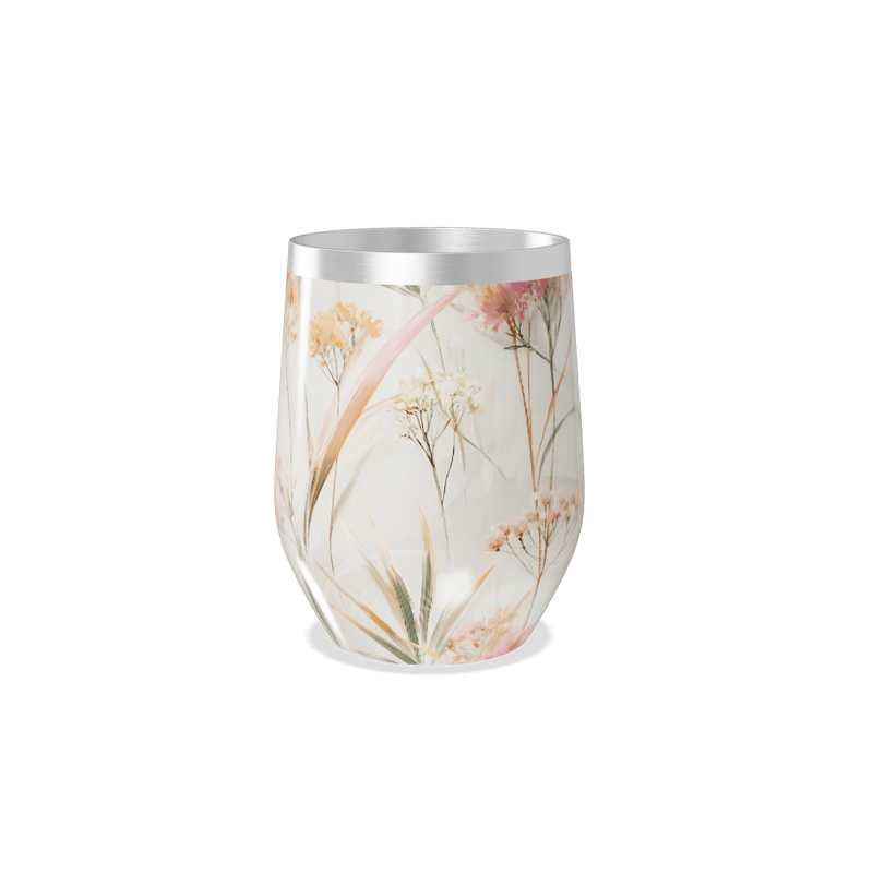 Copo Térmico Slim - Floral Aço Inox