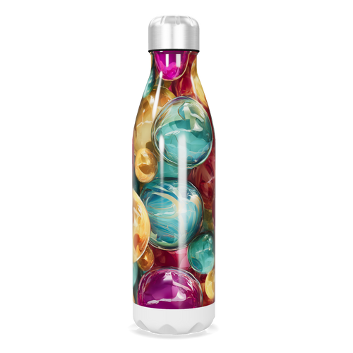 Garrafa Inox - Estampa Colorida Esférica