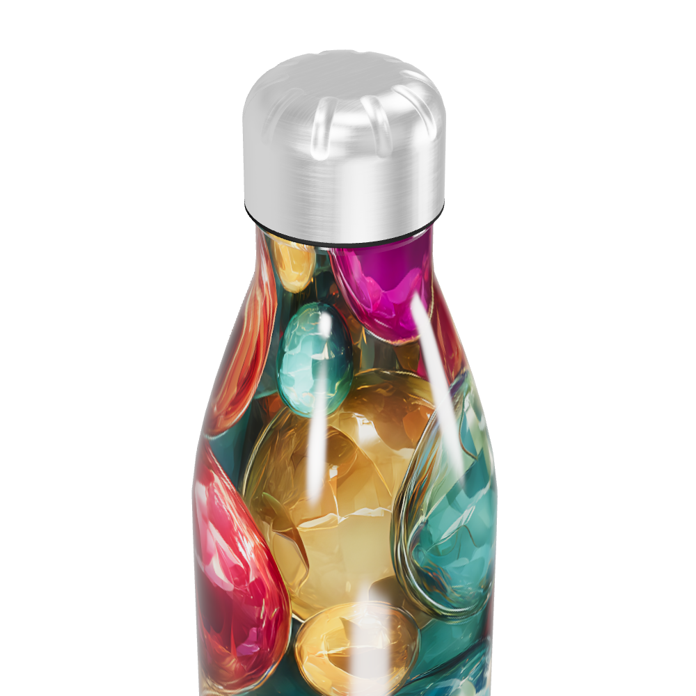 Garrafa Inox - Estampa Colorida Esférica