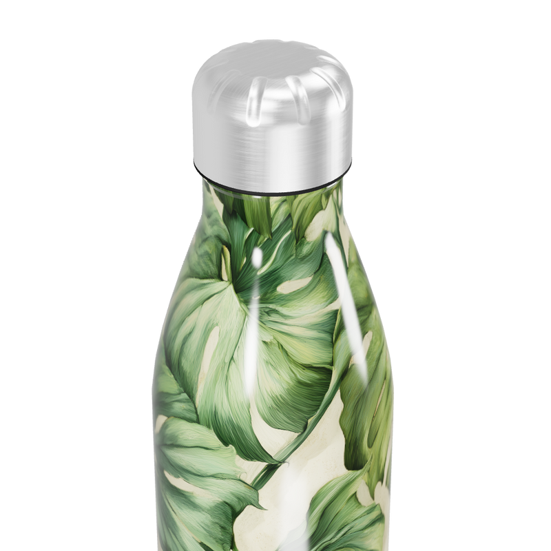 Garrafa Inox - Folhagem Verde