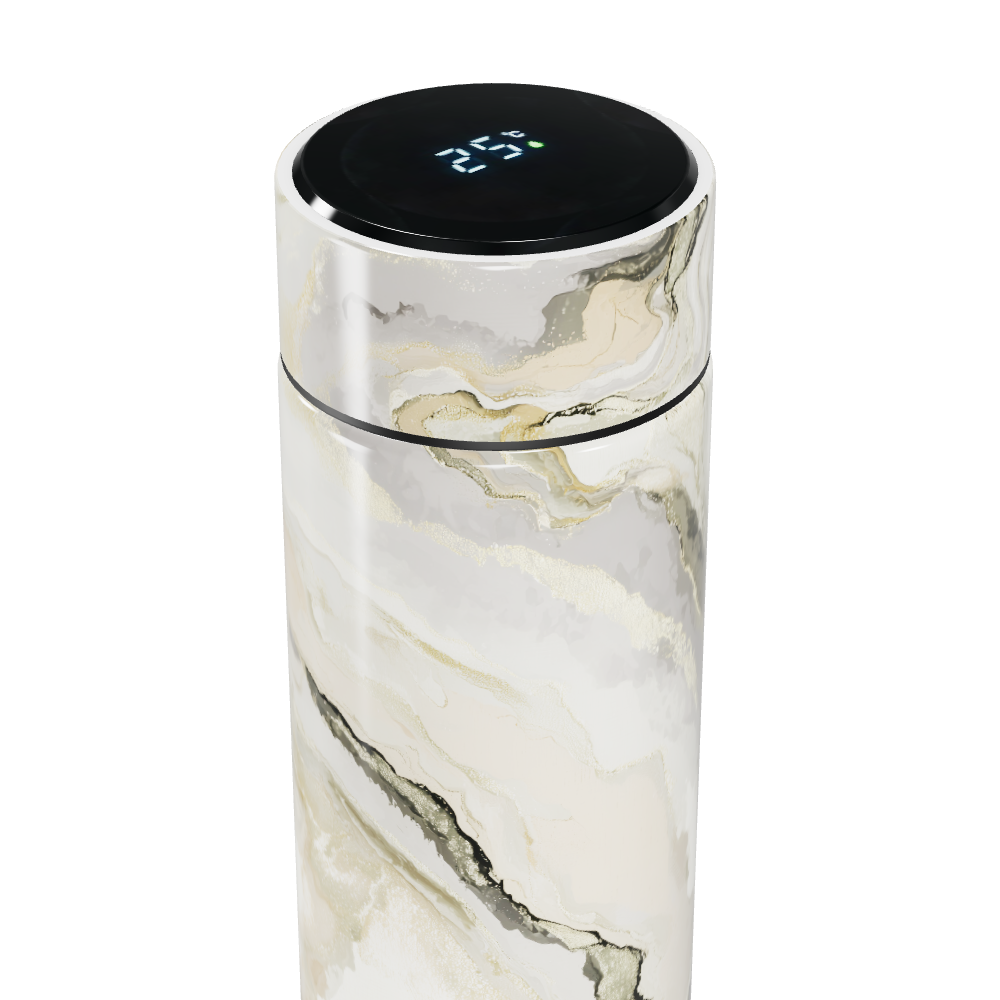 Garrafa Térmica Touch - Mármore Bege Digital