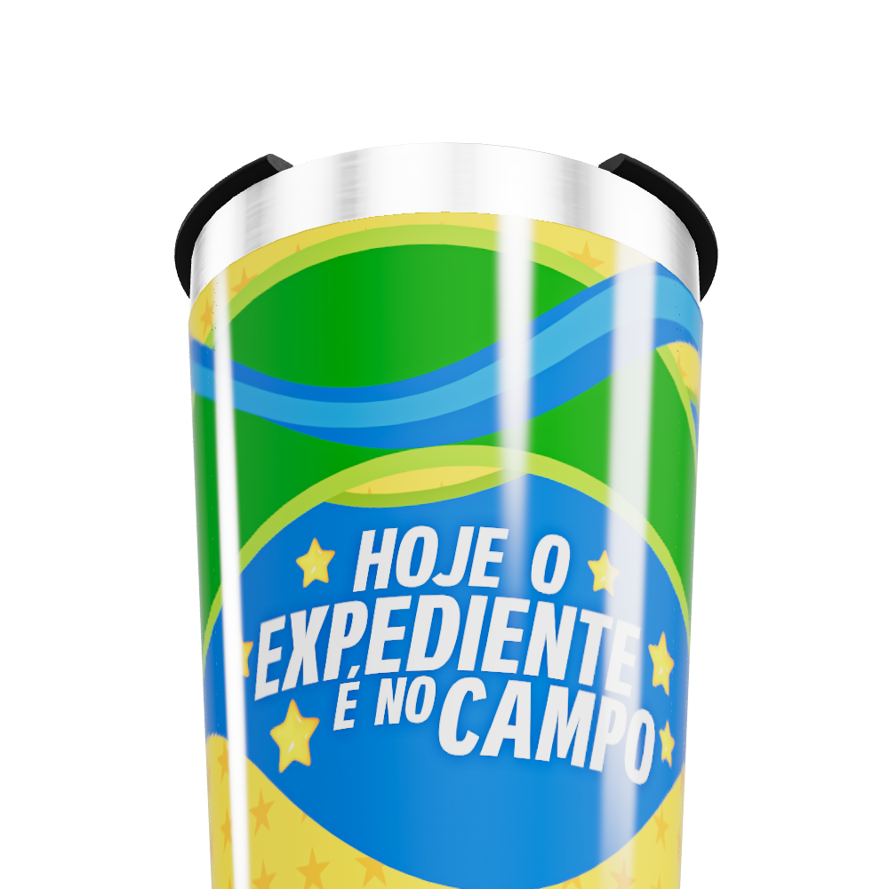 Copo Térmico - Brasil Ondas Verde e Azul