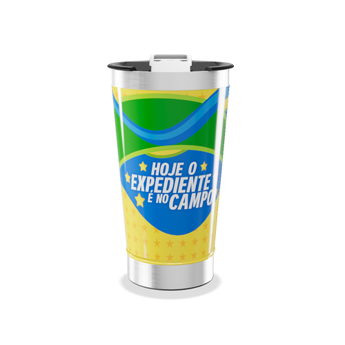 Copo Térmico - Brasil Ondas Verde e Azul
